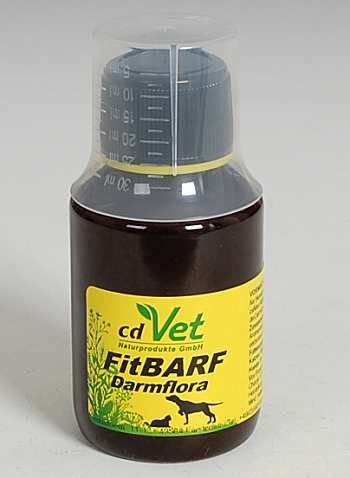 cdVet Fit- BARF Střevn&iacute; fl&oacute;ra je tekut&yacute; doplněk v&yacute;živy z fermentovan&yacute;ch cdVet bylin, kter&yacute; doplněn&iacute;m dobr&yacute;ch bakteri&iacute; podporuje střevn&iacute; mikrofl&oacute;ru při krmen&iacute; syrovou st