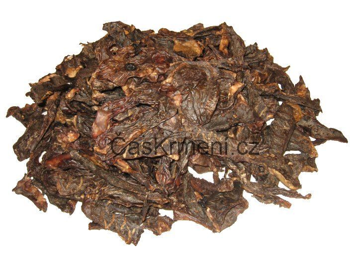 Su&scaron;en&aacute; hověz&iacute; srd&iacute;čka, kvalitn&iacute; svalovina pro každ&eacute;ho pejska.