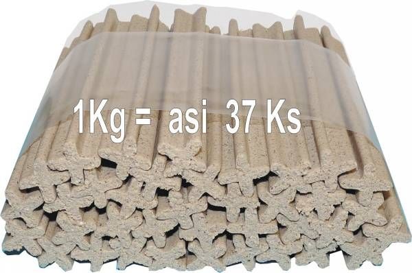 Pamlsek pro psy omezuj&iacute;c&iacute; tvorbu zubn&iacute;ho kamene v praktick&eacute;m &uacute;sporn&eacute;m balen&iacute;.