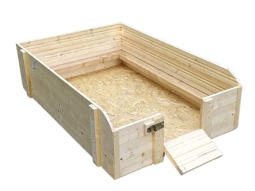 Porodna pro psy s podlahou - ohr&aacute;dka je vhodn&aacute;&nbsp;pro fenky mal&yacute;ch a středn&iacute;ch plemen. Rozměry boxu v&aacute;m umožn&iacute; pohodln&yacute; odchov &scaron;těňat