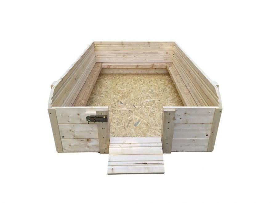 Porodna pro psy s podlahou - ohr&aacute;dka je vhodn&aacute;&nbsp;pro fenky mal&yacute;ch a středn&iacute;ch plemen. Rozměry boxu v&aacute;m umožn&iacute; pohodln&yacute; odchov &scaron;těňat