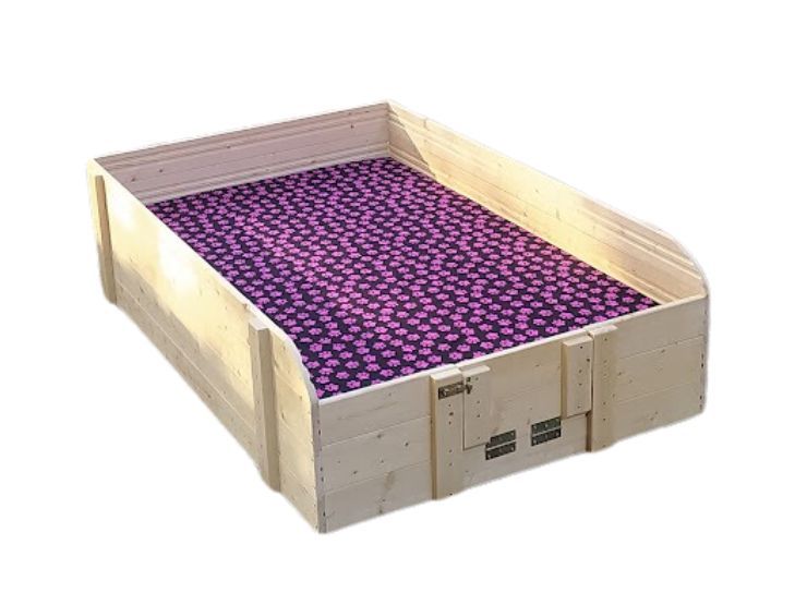 Postel pro psy kombinovan&yacute; s porodnic&iacute; - ohr&aacute;dka je vhodn&aacute;&nbsp;pro fenky mal&yacute;ch a středn&iacute;ch plemen. Rozměry boxu v&aacute;m umožn&iacute; pohodln&yacute; odchov &scaron;těňat