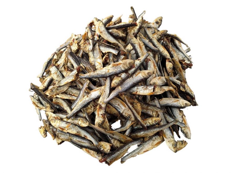 Su&scaron;en&eacute; rybičky, pamlsek pro psy, vet&scaron;&iacute; balen&iacute; 500g, př&iacute;rodn&iacute;, nesolen&eacute;, bez barviv, bez konzervantů, bez chemie