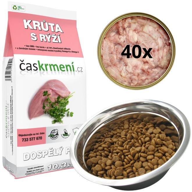 Super pr&eacute;miov&eacute; krmivo pro dospěl&eacute; psy, až 74% živoči&scaron;n&yacute;ch b&iacute;lkovin, bez GMO, s čerstv&yacute;m masem, nenasycen&eacute; mastn&eacute; kyseliny Omega-6 a Omega-3