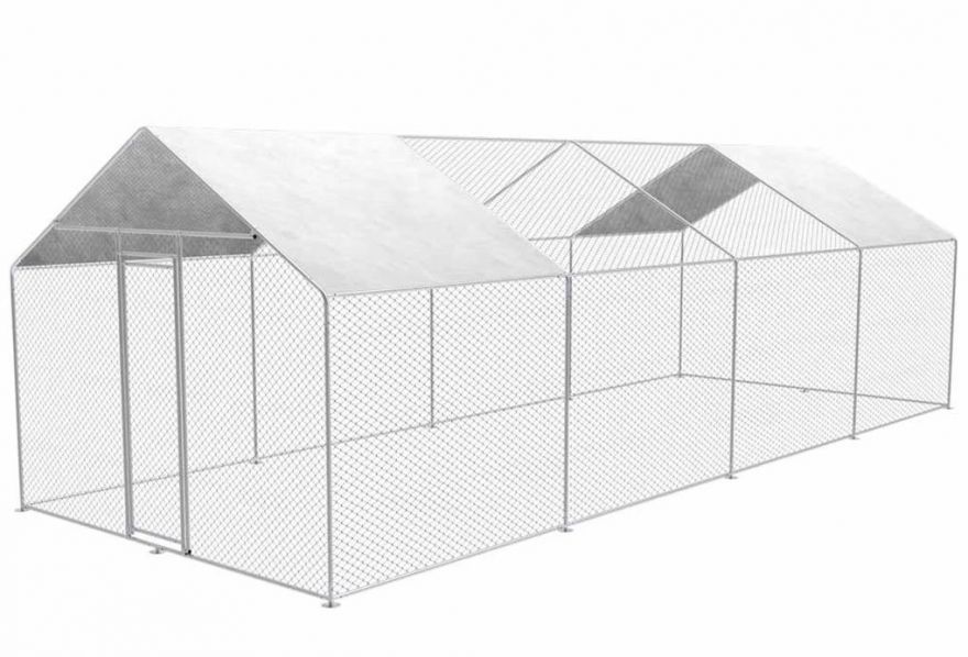 V&yacute;běh pro drůbež, rozměry 300x800x245 cm, velikost ok 45x25mm, snadn&aacute; mont&aacute;ž, pozinkovan&eacute; trubky &empty;25x0,65mm