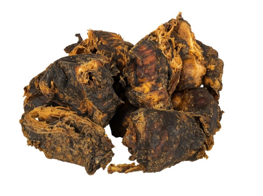 Hověz&iacute; ohryzek půlen&yacute; je př&iacute;rodn&iacute;, su&scaron;en&yacute; pamlsek pro psy v&scaron;ech plemen. Je tvrd&yacute;, vydrž&iacute; dlouho a pom&aacute;h&aacute; čistit zuby i posilovat žv&yacute;kac&iacute; svaly