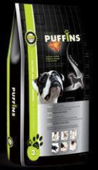 PUFFINS ADULT MAXI 15 kg je kompletn&iacute; krmivo s masovou n&aacute;pln&iacute; pro dospěl&eacute; psy velk&yacute;ch plemen.