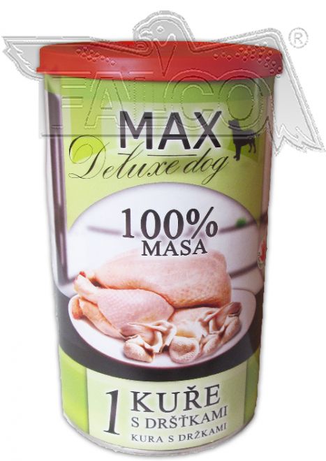MAX 3/4 kuřete s dr&scaron;ťkami obsahuje vysok&yacute; pod&iacute;l svaloviny s vynikaj&iacute;c&iacute;mi nutričn&iacute;mi a dietn&iacute;mi hodnotami. V&yacute;hodn&eacute; balen&iacute;.