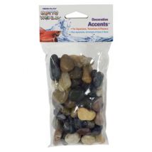 Kamene sl&uacute;žiace na dekor&aacute;ciu akv&aacute;ria hnedej, čiernej a b&eacute;žovej farby.