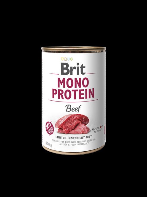 100% ČIST&Yacute; HOVĚZ&Iacute; PROTEIN Brit Mono Protein nab&iacute;z&iacute; kompletn&iacute; a vyv&aacute;ženou v&yacute;živu.